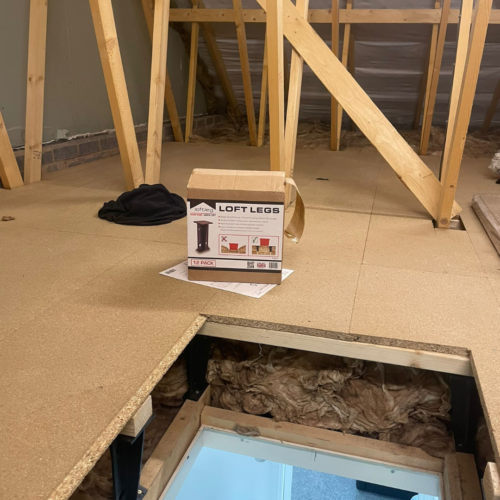 Loft Boarding Fitted on a Loft Leg System in Widnes