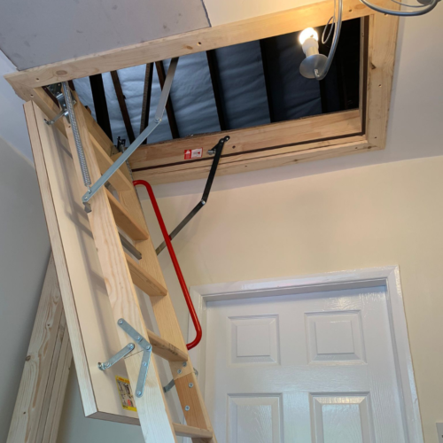 Wooden Loft Ladder and Hatch Fitted and Installed in Wigan