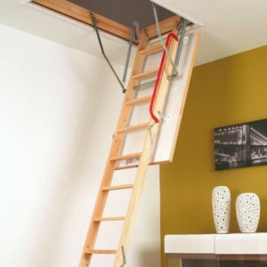 Wooden Loft Ladder available through your local More Than Loft Ladders loft solutions expert