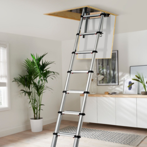 Telescopic loft ladders available through your local More Than Loft Ladders loft solutions expert