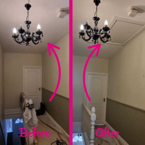 before and after loft hatch