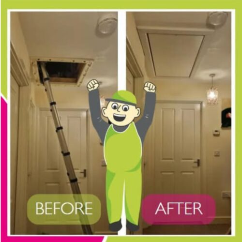 before and after loft hatch