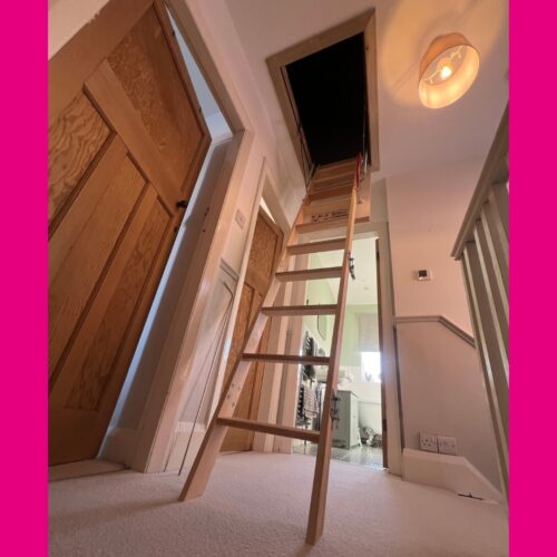 Wooden loft ladder Nottinghamshire and Lincoln